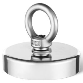 Fishing Magnet Super Strong Heavy Duty Rare Earth Neodymium Pull Force 700 LBS (Default: Default)