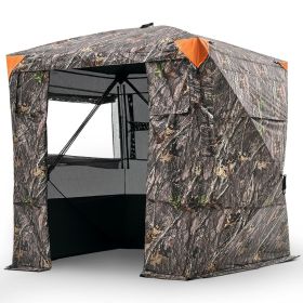 Portable Hunting Blind See Through Ground Deer Blinds 4-5 Person Carrying Bag (Product Size: 70 x 70 in, size: 70 x 70 in)